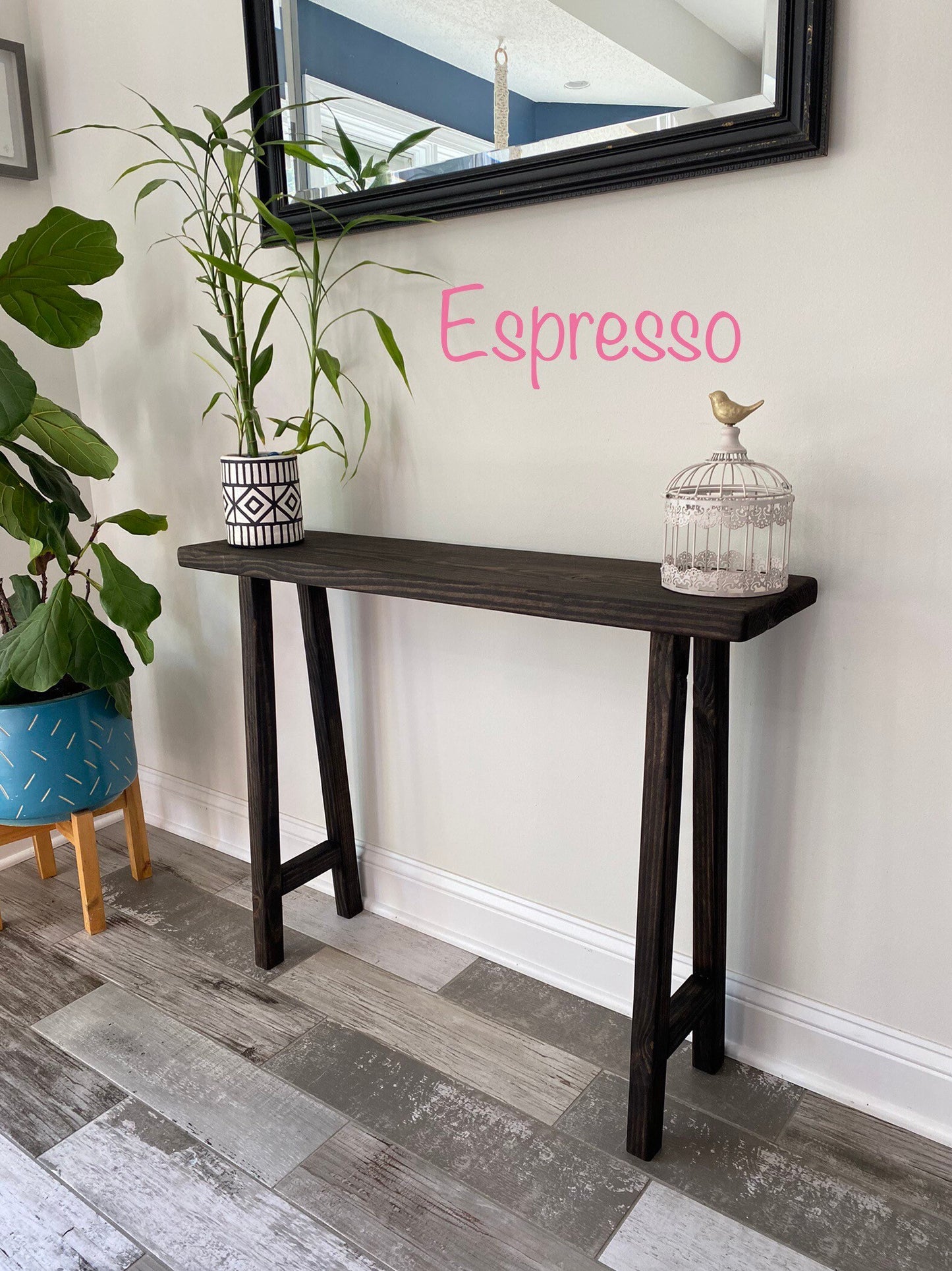 Sofa Table | Console Table |Beach House Table | Coastal Farmhouse | Skinny Table | Entryway Table | Worn Navy | Lake House | Narrow Table
