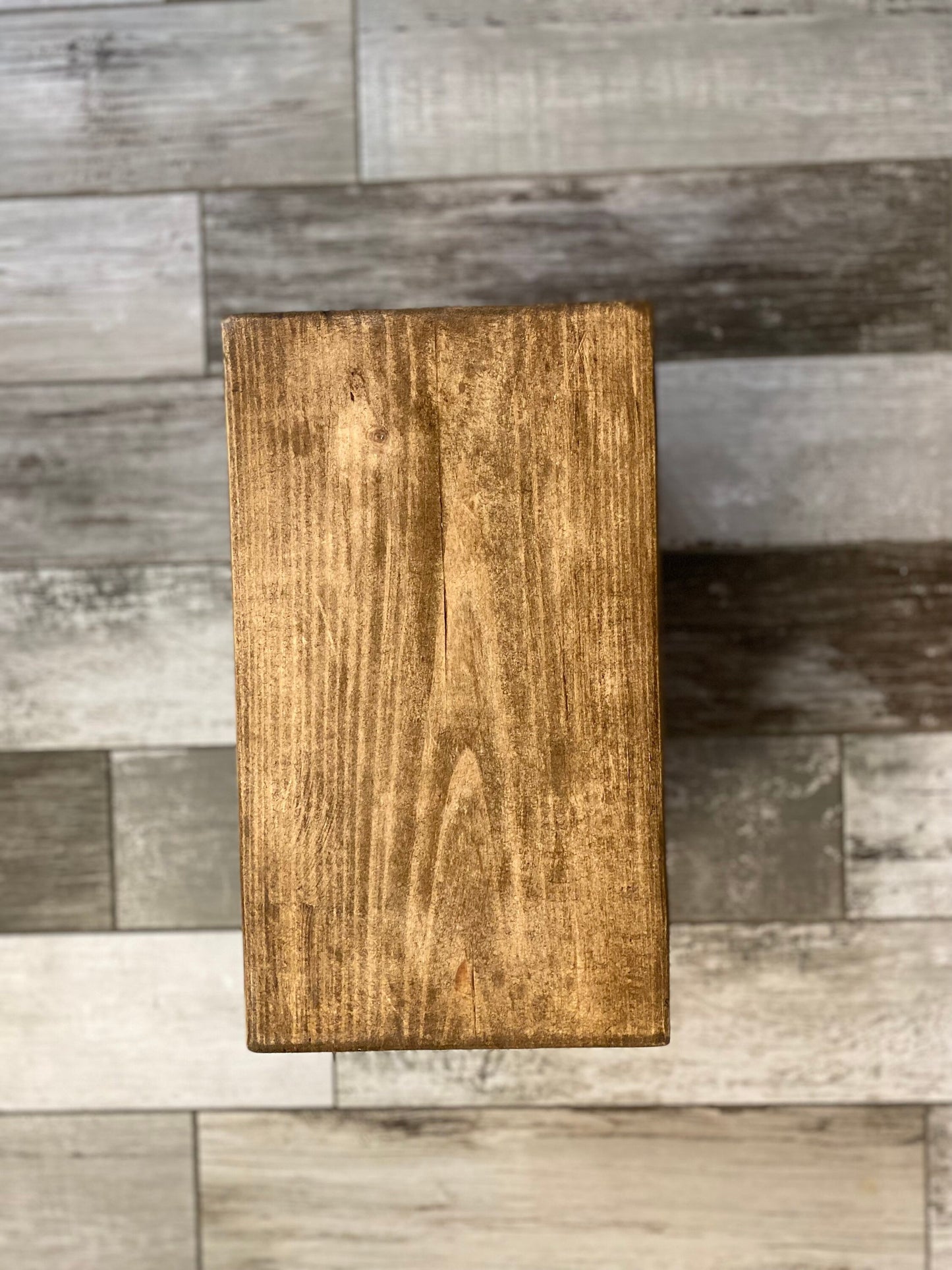Hand made farmhouse stool | Step stool | Decorative furniture | Wood Stool | Sitting bench | Adult or children | Kitchen stool | Foot stool