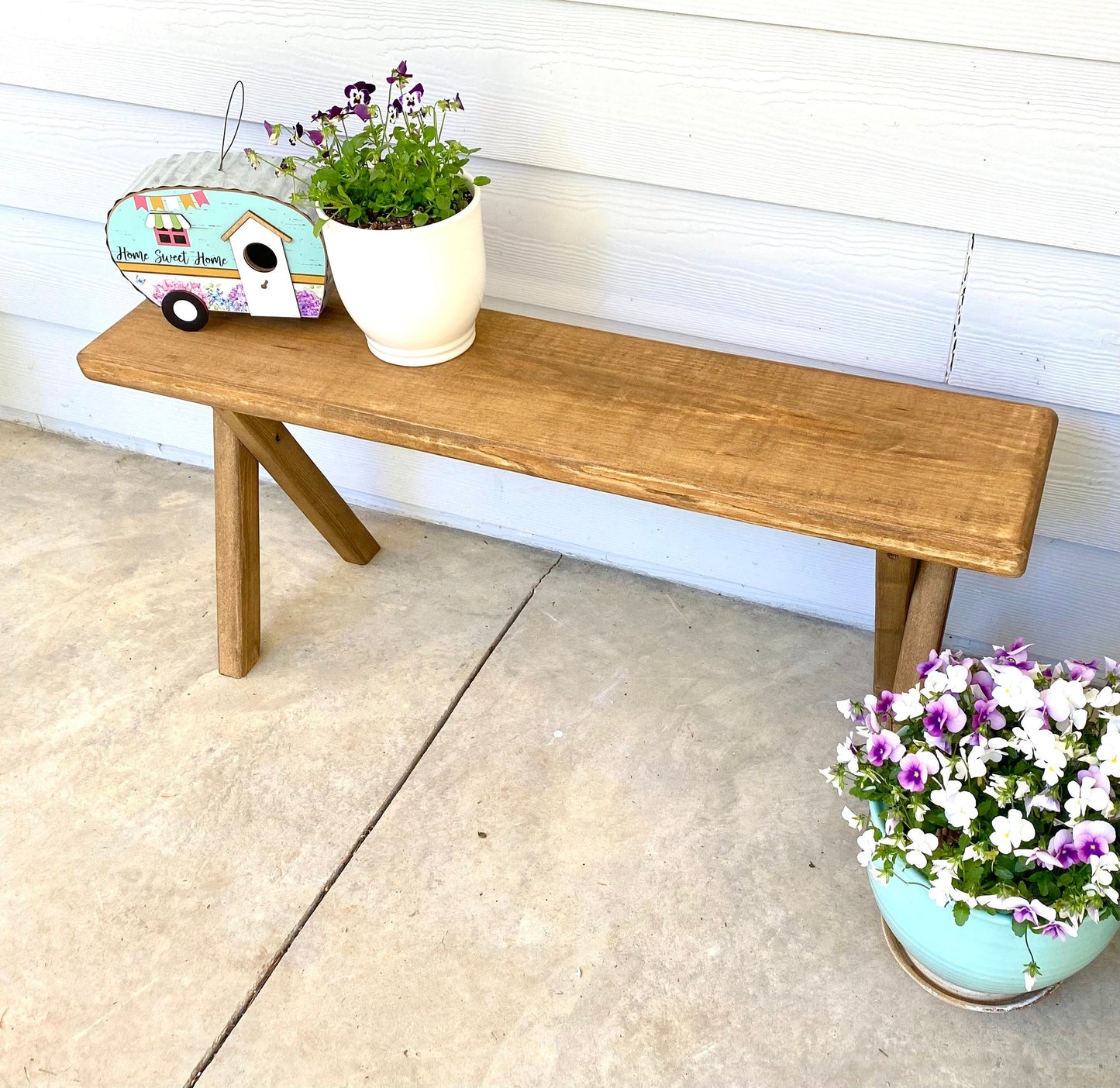 Handmade Farmhouse Bench | Rustic | Home decor | End of Bed Bench | Entryway | Porch Bench | Patio Bench | Bedroom | Primitive | Wood |