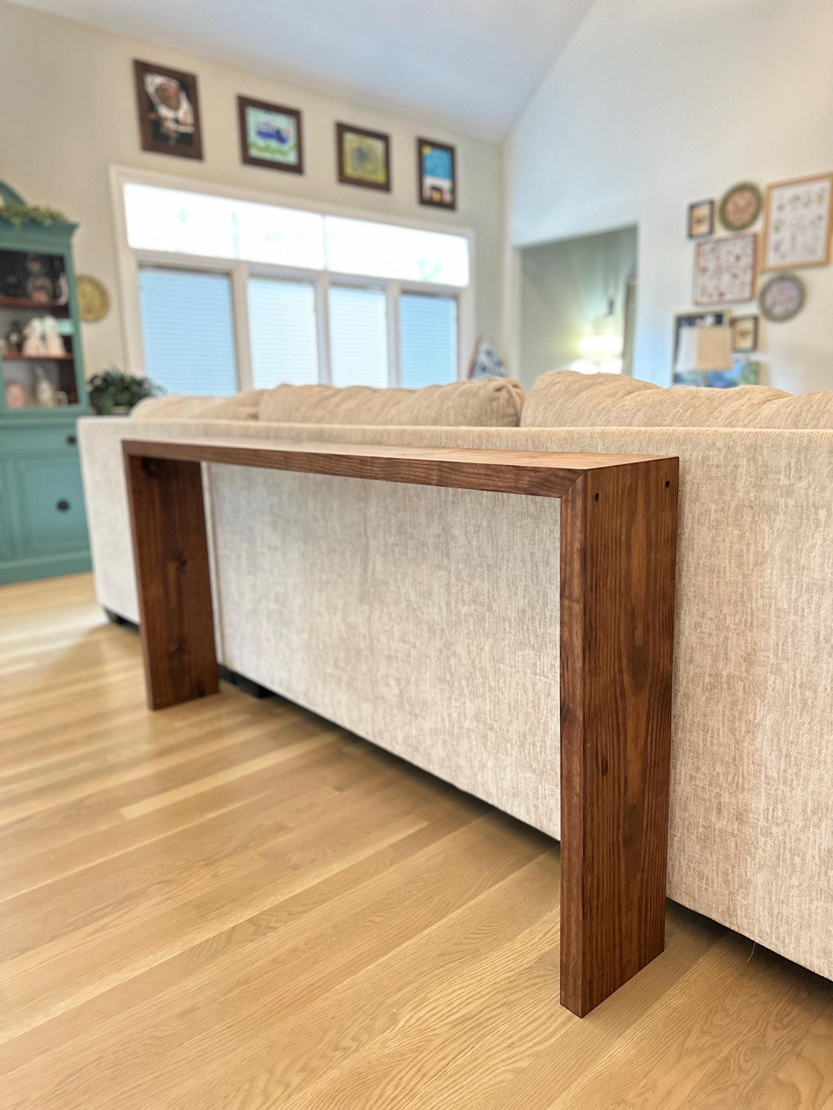 Waterfall Edge Table | Console Table | Custom Table | Accent Furniture | Sofa Table | Entryway Table | Reclaimed Wood | Foyer | Modern |