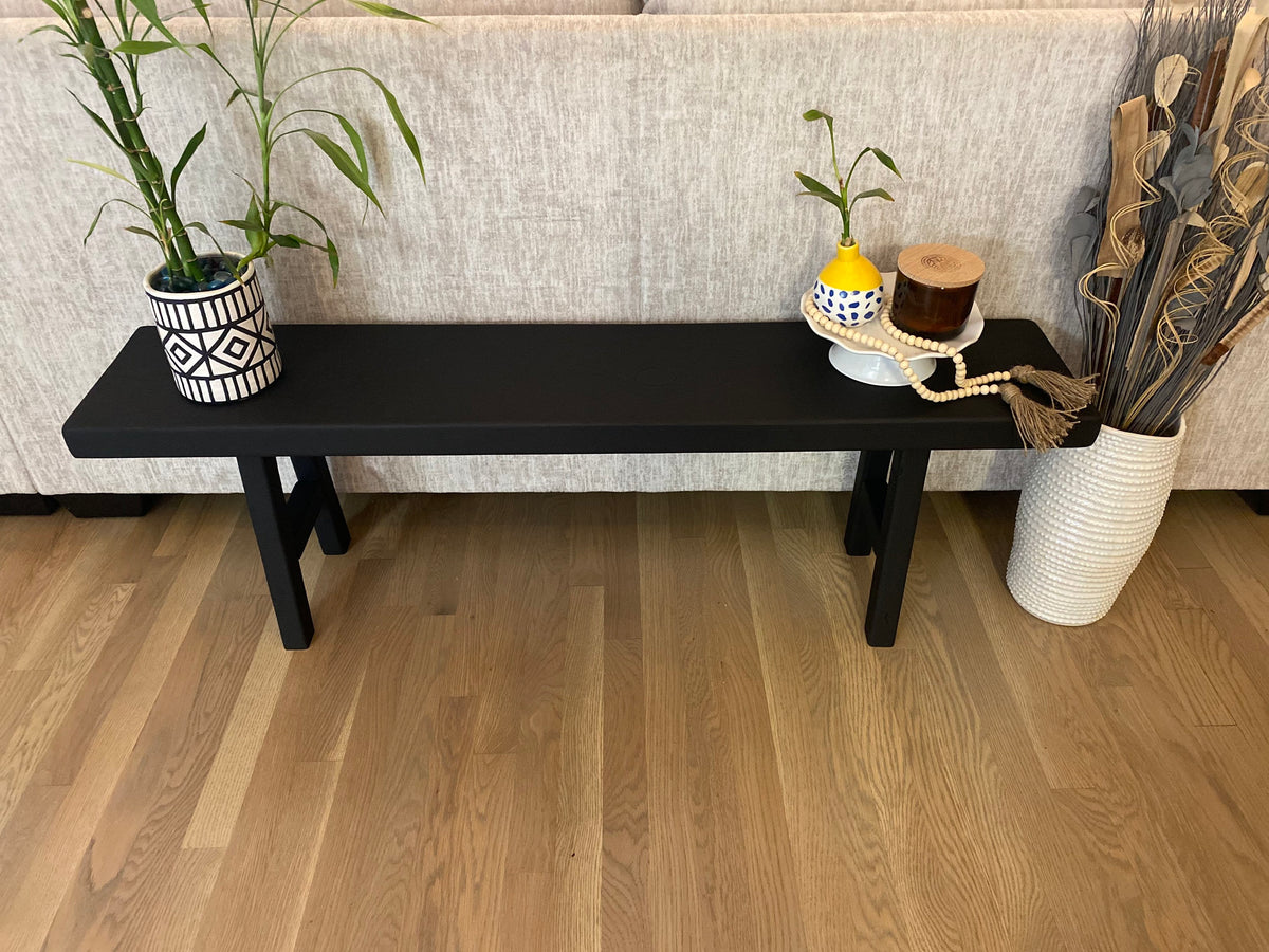 Handmade Barnwood Bench | Farmhouse Bench | Decorative Bench | Furniture | Entryway | Skinny Bench| Accent Table | Home Decor | Plant Table