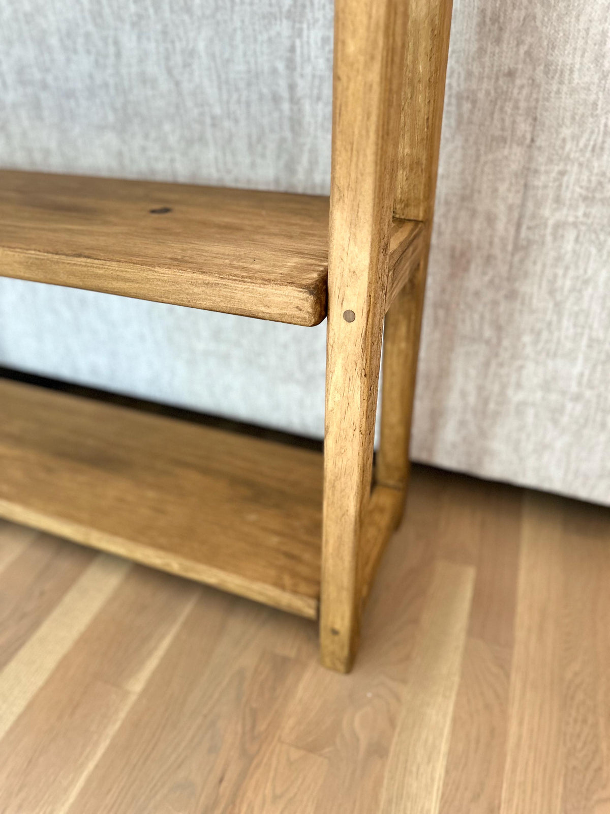 Sofa Table | Console Table | Entryway Table | Three Tier Table | Accent Furniture | Narrow | Reclaimed Look | Foyer | Customizable | Shelf