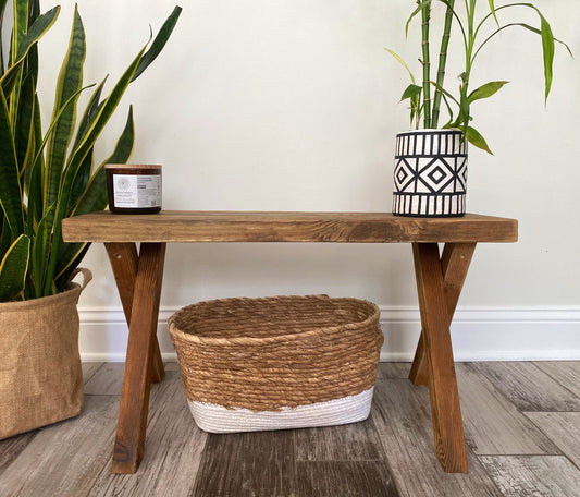 Handmade Farmhouse Bench | Barn wood bench | Rustic | Home decor | Furniture | Entry way | Porch Bench | Patio Bench | Table | Skinny Bench