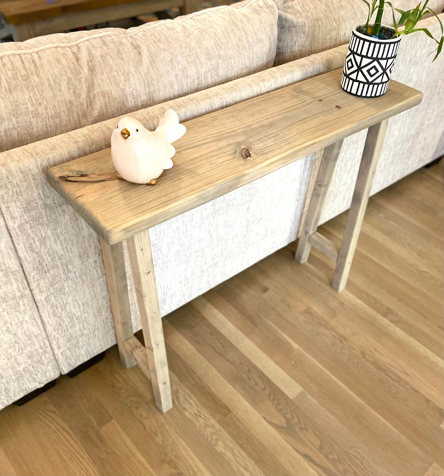 Handcrafted Sofa Table | Console Table | Barn wood | Farmhouse Table | Accent Furniture | Skinny Table | Entryway Table | Weathered Oak