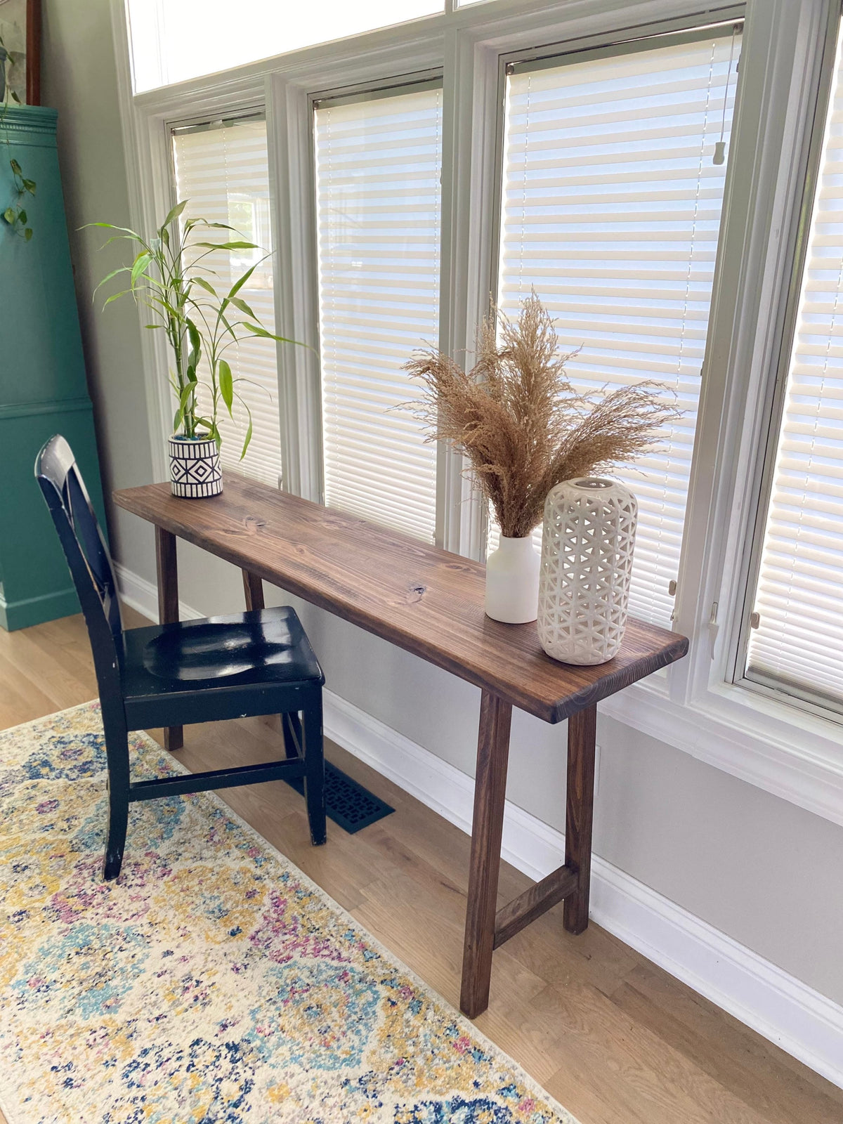 Wood Breakfast Bar | Bar Height Table | Drink Table | Handmade Rustic Bar Top Table | Behind Sofa Table | Breakfast Nook
