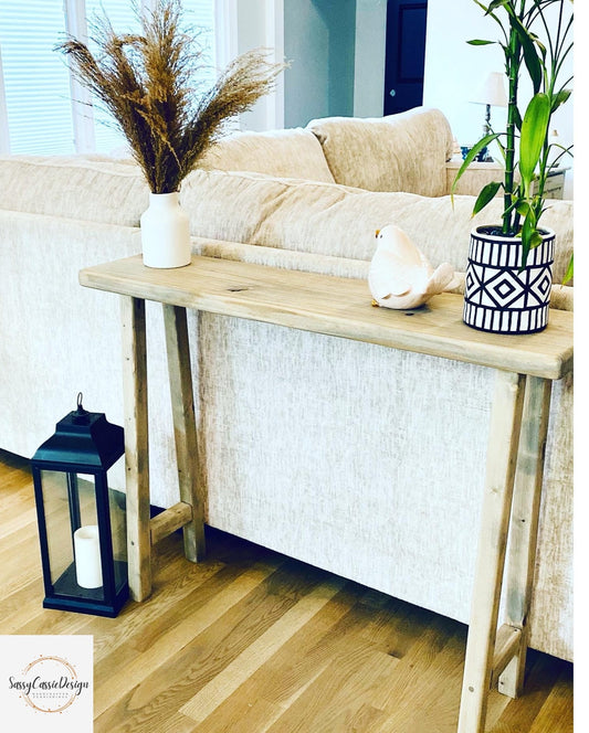 Handcrafted Sofa Table | Console Table | Barn wood | Farmhouse Table | Accent Furniture | Skinny Table | Entryway Table | Weathered Oak