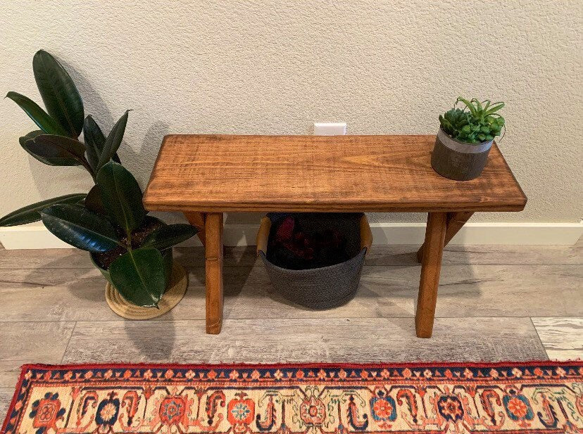 Handmade Barn Wood Skinny Bench | Rustic Bench | Entryway Furniture | Farmhouse | Porch Bench | Accent Table | Spring Decor | Home Decor